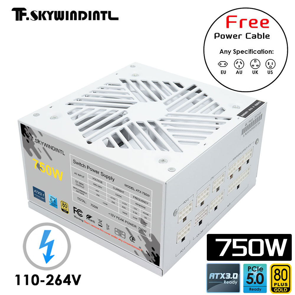 Weiß 750 W 850 W 1000 W 1200 W – 1000W White Modular Power Supply Bewertung und Preis